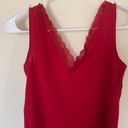 SheIn Lace Red Tank Photo 2