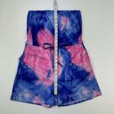 Pink Blue Tie Dye Romper Strapless Beach Shorts Size Large Lightweight Photo 6