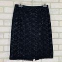 Rebecca Taylor  Black Lace Pencil Skirt Photo 0