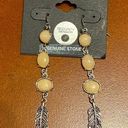 Shyanne NWT  from Dressbarn Genuine Pink Stone and Feather earrings Photo 0