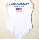 White American Baby Flag Graphic Tank Bodysuit Size XS Photo 2