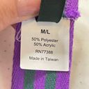 J.Crew  Purple Green Striped Canvas Belt Photo 2