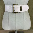 Vintage Light Pastel Pink Wide Leather Belt Size Medium 29 1/2 Photo 10