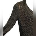 DKNY Y2K  Jeans Black Knit 3/4 Sleeves Pullover V-neck Sweater Vintage Size M Photo 3