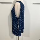 Nine Britton  XL Navy White Polka Dot Double VNeck Top Maternity Business Casual Photo 1