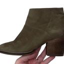 Blondo Nelli Waterproof Ankle Bootie Nutbuck Leather Olive Green Size 6.5 Photo 12