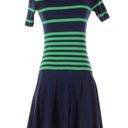 Krass&co LRL Lauren Jeans  Dress Navy w/Green Stripe Sz L Photo 0
