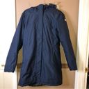 Helly Hansen  Aden Winter Water Resistant Parka Jacket Faux Fur Hood Navy Large Photo 1