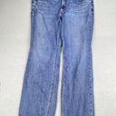 Silver Jeans  Womens 18W Blue Boyfriend Raw Hem Stretch Western Medium Wash Photo 0