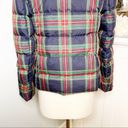 Talbots  Plaid Tartan Ruffled Down Winter Coat XS Red Blue Green Photo 9