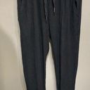 Zyia  Active Jogger Pants Black Ribbed Drawstring Pockets High Rise. Size Large Photo 0