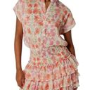 MISA Los Angeles MISA Eloisa Smocked Waist Floral Tiered Ruffle Mini Dress Size L NWT Photo 2