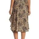 Leopard print midi skirt with ruffle slit Photo 3