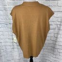 Terra & Sky women 1X 16W-18W sweater vest lightweight v-cut tan Photo 10