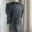 Rebecca Taylor Floral Daisy Ruched Jersey Midi Dress Photo 8