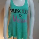 Acting Pro  Green "Muscles & Mascara" Tank Top (S) Photo 0