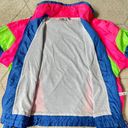 Givenchy Vintage 80s  Active Sport Neon Windbreaker Track Suit Sz Large Photo 6