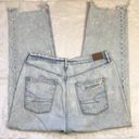 American Eagle Highest Rise 90s Boyfriend Jeans Cotton‎ Denim Size 14 Distressed Photo 11