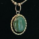 GF Jade pendant necklace marked 1/20 12K  SORRENTO Photo 3