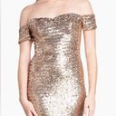 Dress the Population | Jada Gold Sequined Jersey Mini Dress Sz. Medium Photo 1