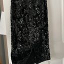 Oleg Cassini Dress Vintage  Black Sequin Cocktail Off the Shoulder Photo 1