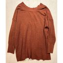 a.n.a  V-Neck Sweater Long Sleeve Cherry Mahogany Copper Brown Womens Size 2X NWT Photo 1