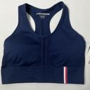 Tommy Hilfiger  Performance Racerback Seamless Longline Sports Bras Navy Blue NEW Photo 4