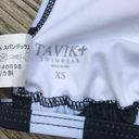 Tavik swim Black and White Striped Tavik Vivienne Triangle Bikini Top Photo 7