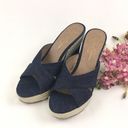 Jessica Simpson  Denim Wedge Sandals 9.5M Photo 1