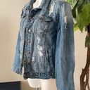 sts blue Women’s Distressed Jean Jacket Size S Photo 4