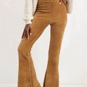 Aerie Groove On Ribbed Velour Wide Leg High Waist Pants Sz. Large Photo 0