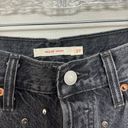 Levi's Levi’s Premium Studded Wedgie Cutoff Shorts in Black Denim - Size 27 Photo 4