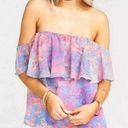 Show Me Your Mumu  Chiquita Watercolor Off Shoulder Top Photo 0