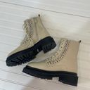 Rebecca Minkoff NWT  Women’s Edie Chain Lug Sole Boot Boots Lace Up Chunky Size 9 Photo 4