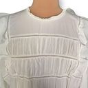 Rails  Faren Dress White Long Sleeves Ruffles Smocked Tiered Eco Friendly Mini Photo 1