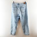 American Eagle  High Rise Busted Knees Mom Jeans Light Wash Blue 12 Photo 10