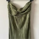 Hello Molly NEW  WEARING THIS TONIGHT PLISSE
STRAPLESS MAXI DRESS in SAGE Photo 11