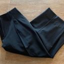 Lafayette 148  Petite Wide Leg Cropped Black Trouser 8 Medium Photo 3