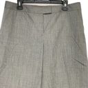 Lafayette 148  Womens Sz 12 Wide Leg Culottes Crop Pants Wide Wool Stretch Gray Photo 6