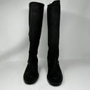 Jimmy Choo  Doreen Rugged Leather Knee High Zipper Detail Boots Shoes Black 8.5 Photo 3