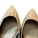 American Eagle  Gold Pointed Toe Kitten Heel Size 8.5 Photo 10