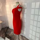 Likely  packard red one shoulder pencil fit dress size 8 Photo 5