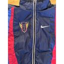 Nike ‎ USA Olympics Vest Size XS Blue Reflective Made in USA Swoosh Vintage Y2K Photo 2