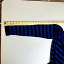 DKNY  Women's Blue/Navy Striped Crew Neck Pullover Sweater - Size appx M/L P Photo 6