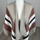 Dynamite  Striped Poncho Sweater OS Photo 1