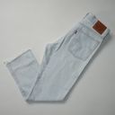 Levi's NWT  Wedgie Straight in Thin Ice Destroyed Rigid Denim Crop Jeans 28 $128 Photo 3