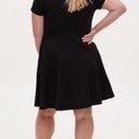 Torrid black skater style flute dress 0/14/16 Photo 2