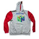 Nintendo  64 unisex gray graphic hoodie XL Photo 0