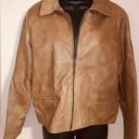 🦄Noi Firenze Vintage Italian Brown Leather Jacket Sz44 Made in Italy p2p 20 Size undefined Photo 0