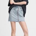 Rag and Bone NWT  Mandy Anna Front Zipper Jean Skirt, Light Wash, Size 30 Photo 2